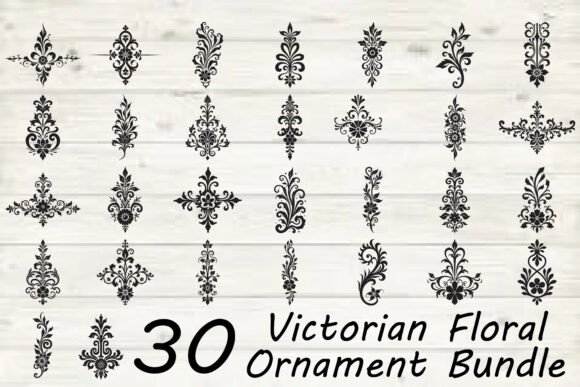 Add Timeless Elegance to Your Creative Projects with the Victorian Floral Ornament Bundle