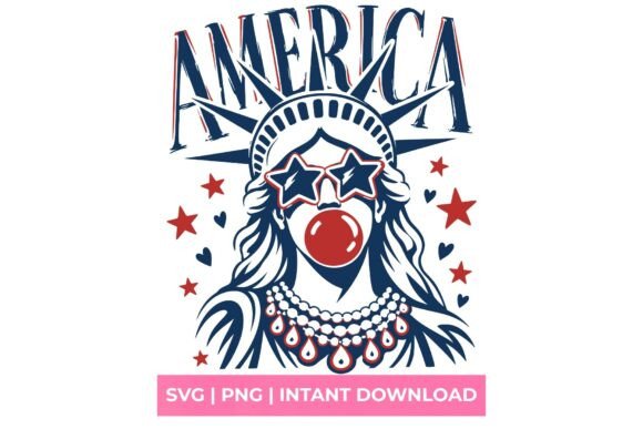 America Lady Liberty Retro SVG: A Versatile Design Resource for Creative Projects