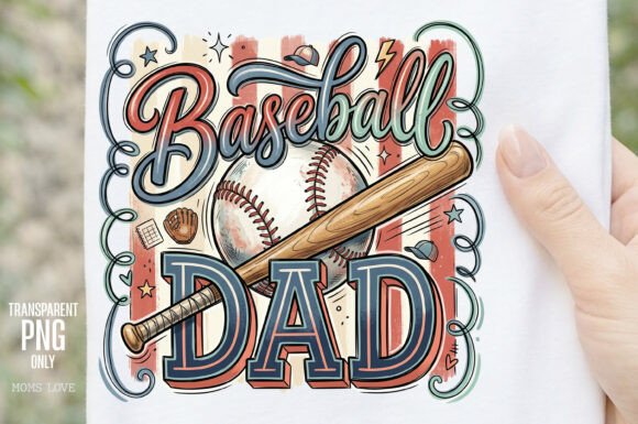 Baseball Dad PNG: Designing with Passion for Sports-Loving Fathers