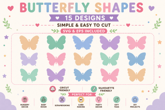 Butterfly Shapes SVG Bundle: A Practical Design Resource for Crafters and Makers
