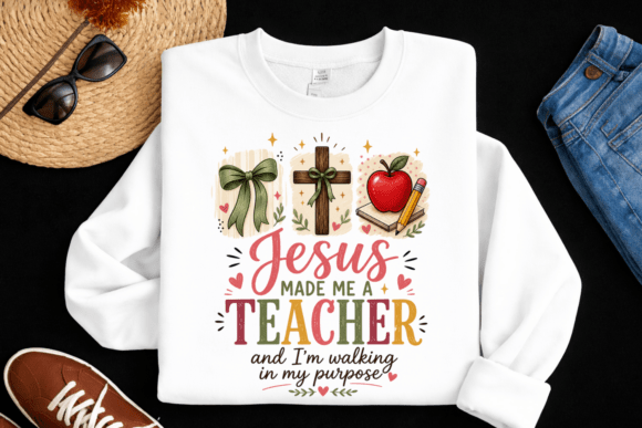 Christian Teacher PNG: Faith Based Teach Assets for Professional Design