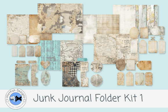 Crafting Creativity with Junk Journal Folder Kit 1 • PDF • PNG