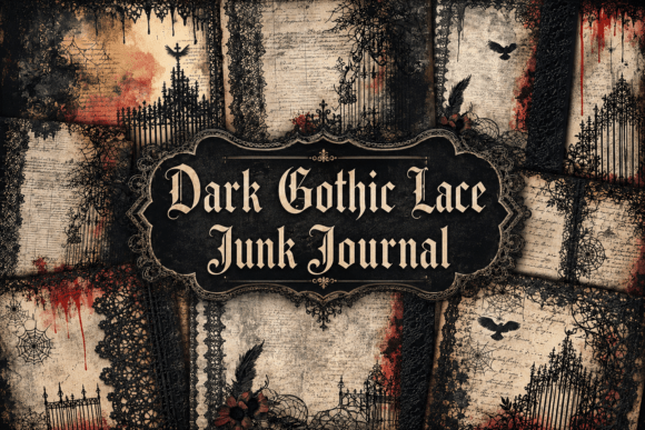 Dark Gothic Lace Junk Journal: A Guide to Moody Elegance