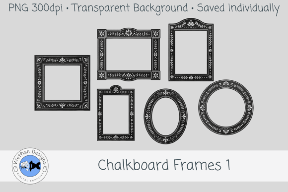Enhance Your Creative Projects with PNG Chalkboard Frames 1