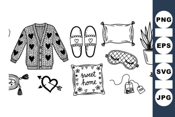 Enhancing Creativity and Comfort: The Rise of the Cozy Home Doodle Clipart Set