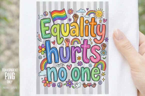 Equality Hurts No One PNG: A Bold Design for Inclusive Expression