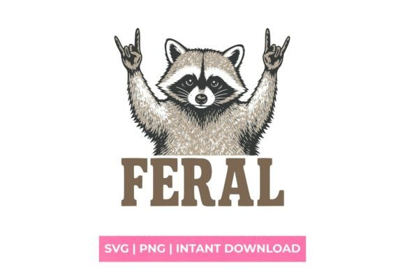 Feral Raccoon Rock on SVG: A Practical Design Asset for Creative Professionals
