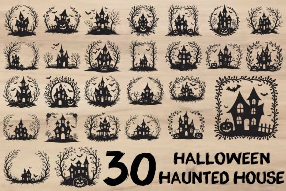 Halloween Haunted House SVG Bundle