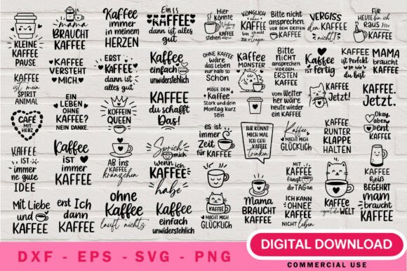 Kaffee SVG Bundle: Energize Your Craft Projects