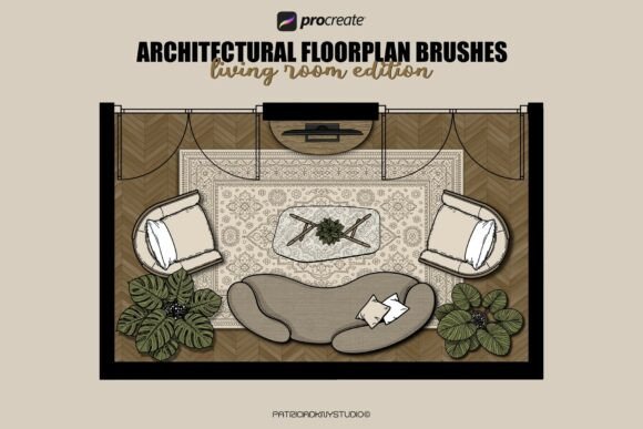 Mastering Living Room Floor Plans: The Ultimate Guide to Procreate Architectural Brushes