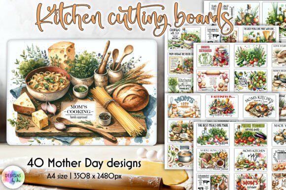 Mom’s Kitchen Cutting Boards Bundle: A Heartfelt Collection for Kitchen Lovers