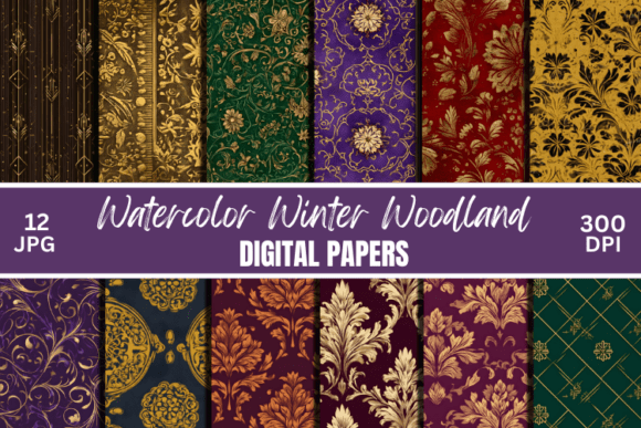 Ornate Gold Book Covers Digital Paper: Elevating Creative Projects with Timeless Elegance
