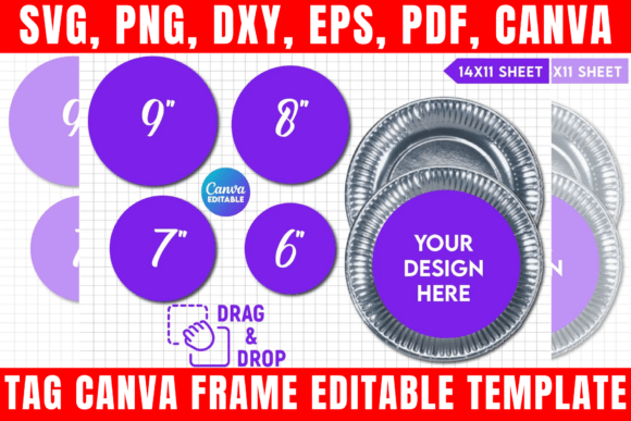 Paper Plates Canva Templates for Custom Designs