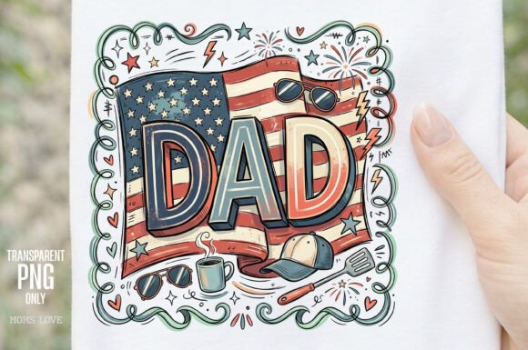 Patriotic Dad Father's Day PNG USA: A Perfect Tribute for Proud American Fathers
