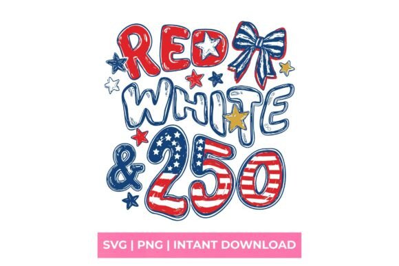 Red White 250 American Anniversary SVG: A Versatile Design for Creative Projects