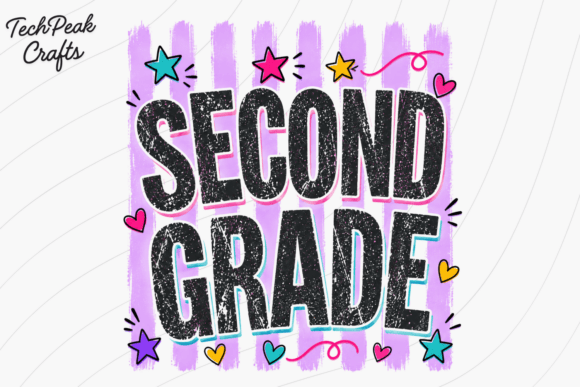 Second Grade PNG for Back to School Fun