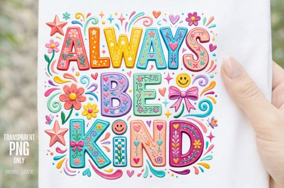 Spread Positivity with Always Be Kind PNG Sublimation