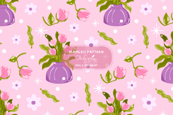 Spring Tulip Seamless Pattern: A Versatile Design for Floral Projects