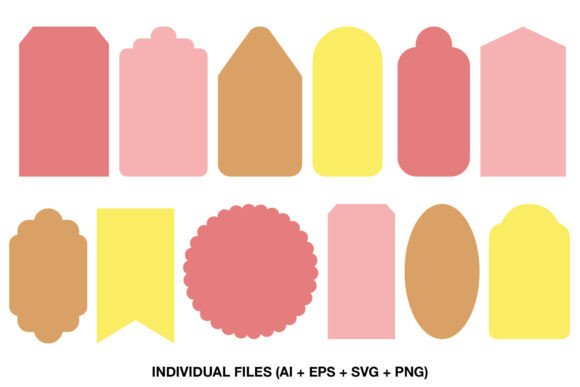 Tag Shapes SVG Label Templates: Creative Versatility for Craft and Design Projects