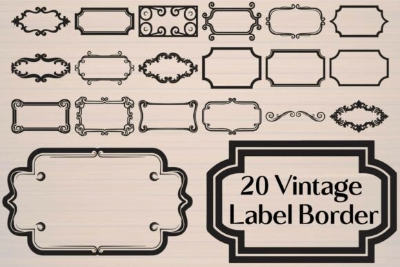 Vintage Label Borders: Elevate Your Design Projects with Timeless Elegance